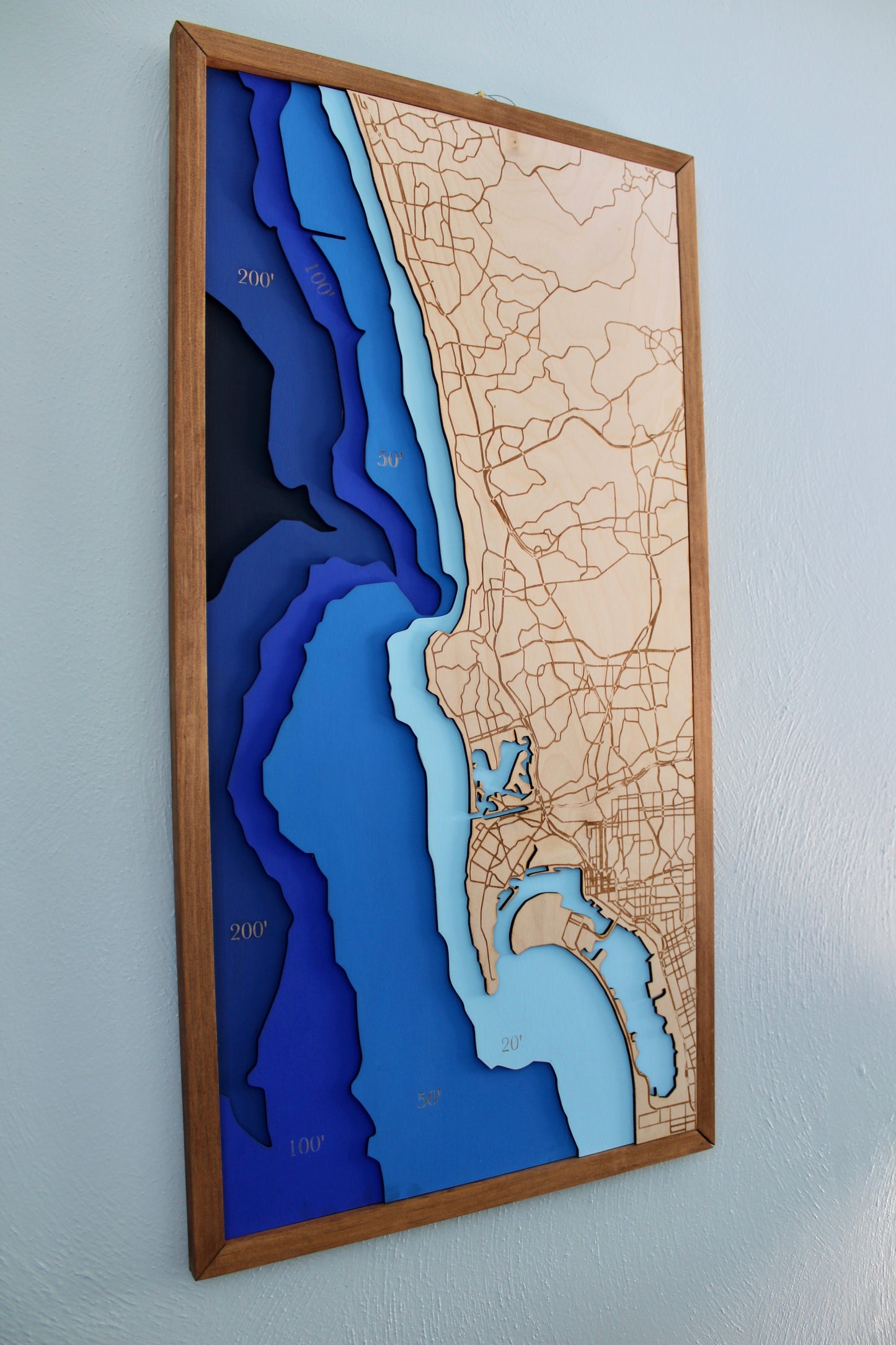 Depth Layered Map - San Diego