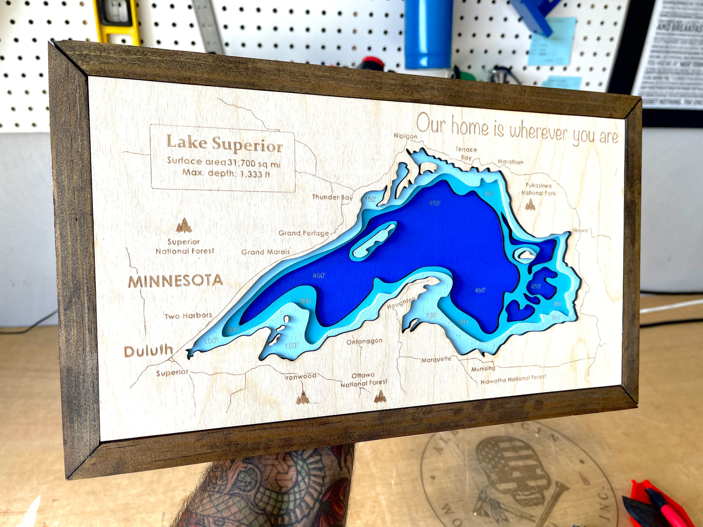 Depth Layered Map - Lake Superior